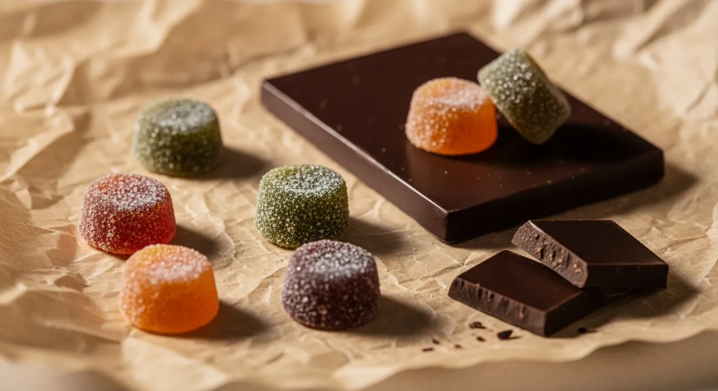Cannabis edibles gummies and chocolates available for delivery